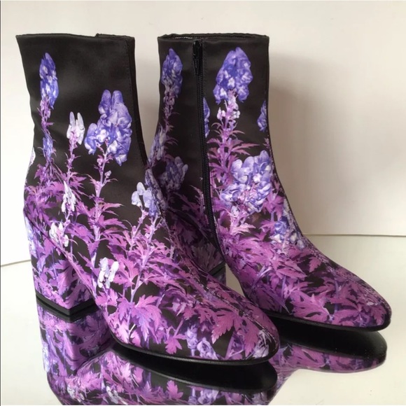 Dries Van Noten Flower Print Boots